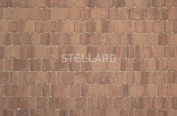 Тротуарная плитка Stellard Старый город Color mix Мокко 60